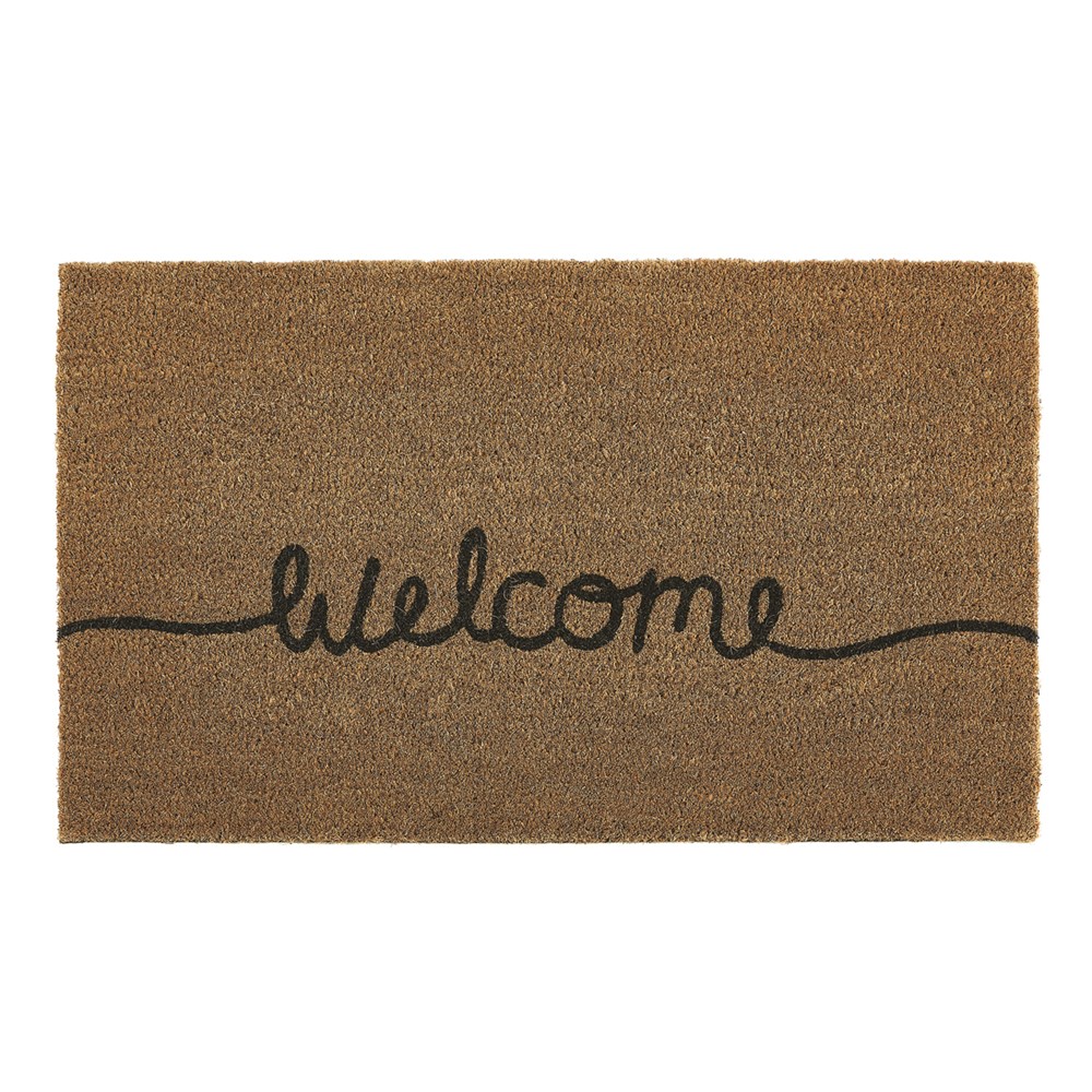 Welcome Coir Coconut Husk Doormats in Natural